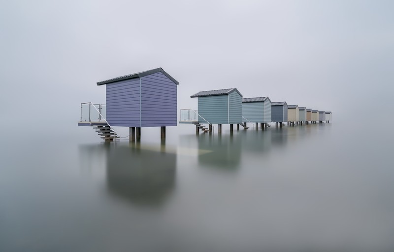 mist, outdoors, house