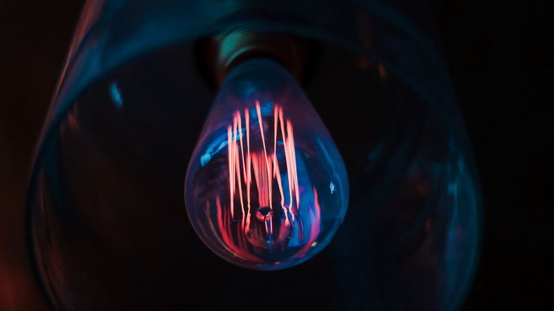 lamp, light, electricity, dark, 4k
