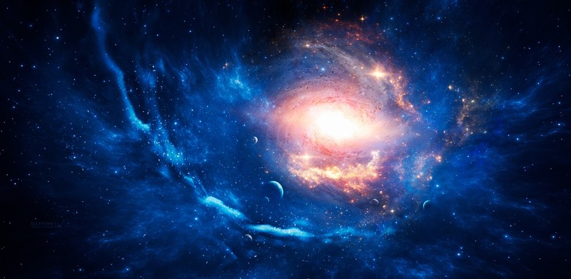 space, nebula, stars, universe, colorful, planet, dark, swirl, satellite