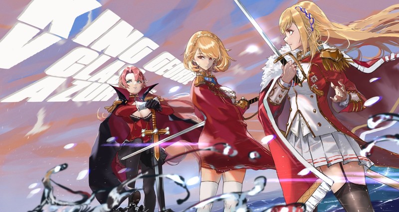 anime, anime girls, digital art, artwork, 2D, portrait, Azur Lane, Duke of York (Azur Lane), King George V (Azur Lane), Prince of Wales (Azur Lane)