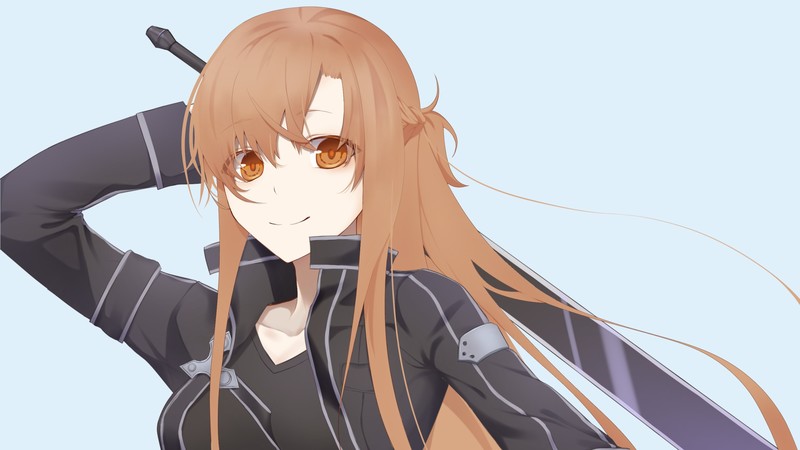 anime, anime girls, Sword Art Online, Yuuki Asuna, sword