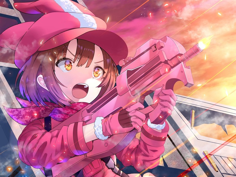 anime, anime girls, Gun Gale Online, Sword Art Online Alternative: Gun Gale Online, Karen Kohiruimaki