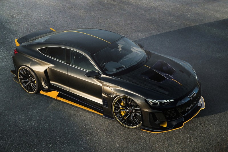 car, vehicle, black cars, Audi, widebody