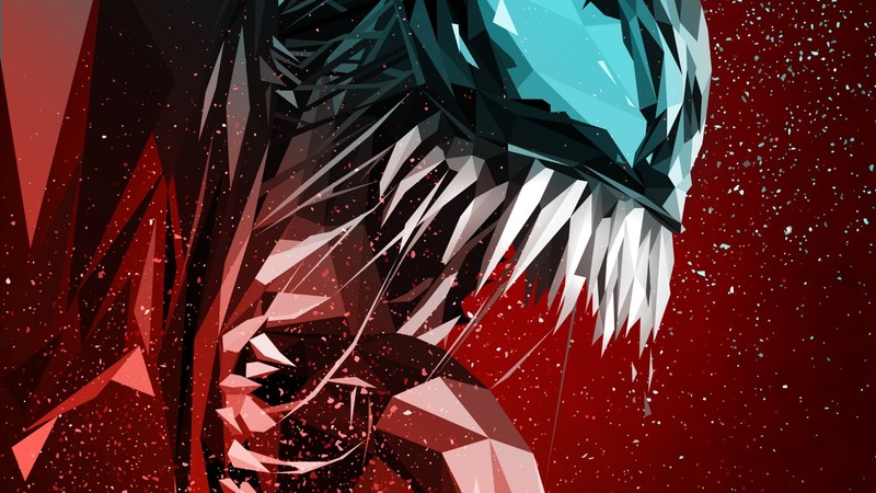 Venom, Marvel Cinematic Universe, Marvel Comics, artwork, digital art, creature, profile