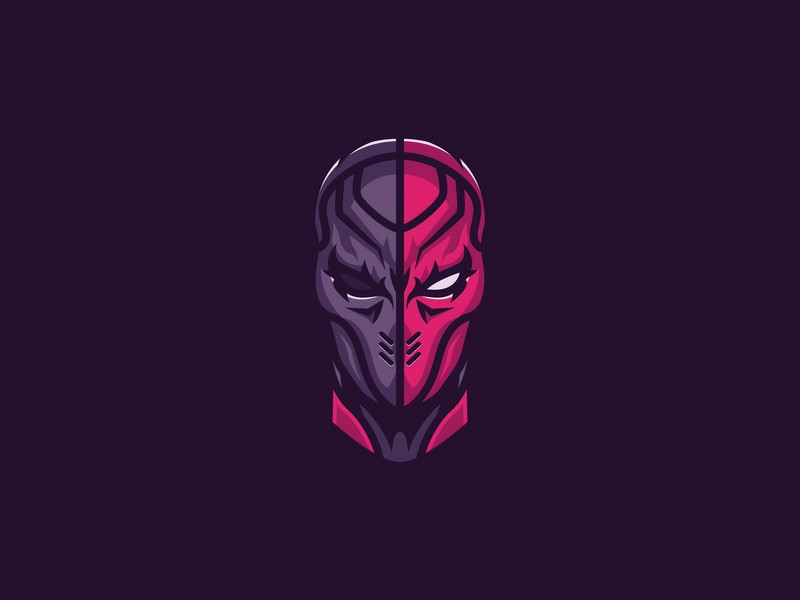 Deathstroke, minimalism, simple