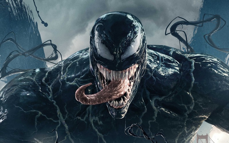 Venom, Marvel Cinematic Universe, Marvel Comics, creature, frontal view