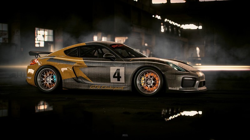 car, digital art, vehicle, Porsche, render