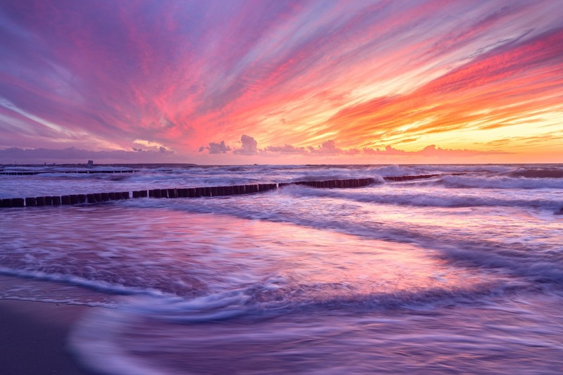 Baltic Sea, sea, sky, colorful, outdoors, sunlight