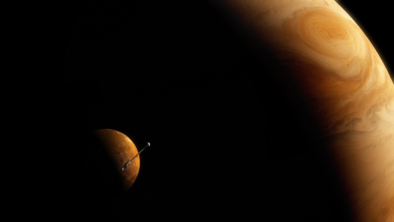 dark, space, space art, digital art, spaceship, science fiction, planet, 2001: A Space Odyssey