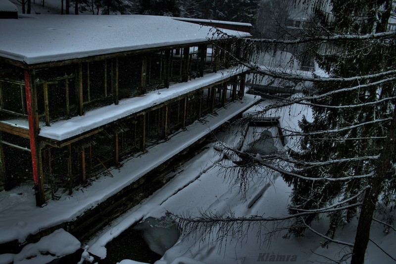 abandoned, Poland, hotel, urbex, winter