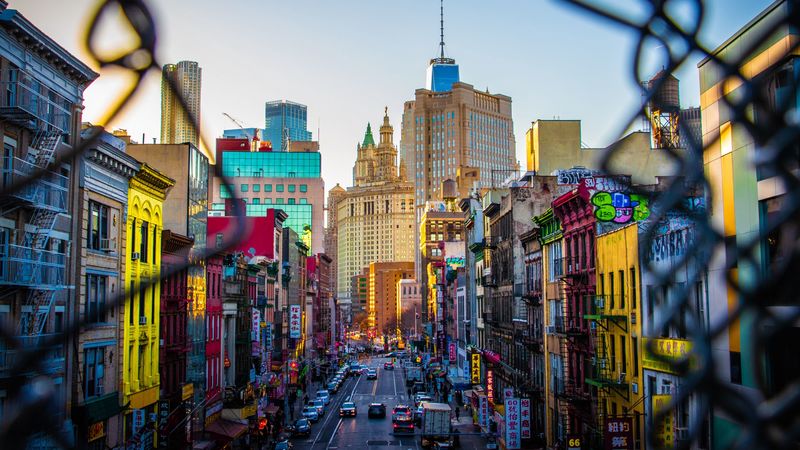 street, city, movement, architecture, colorful, 4k