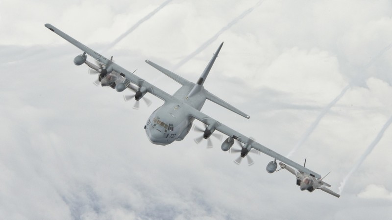 Lockheed Martin C-130J Super Hercules, aircraft, numbers, vehicle, military aircraft, military, F-35A Lightning II