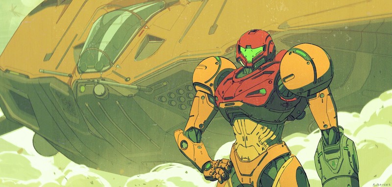 video games, video game art, artwork, digital art, Metroid, Samus Aran