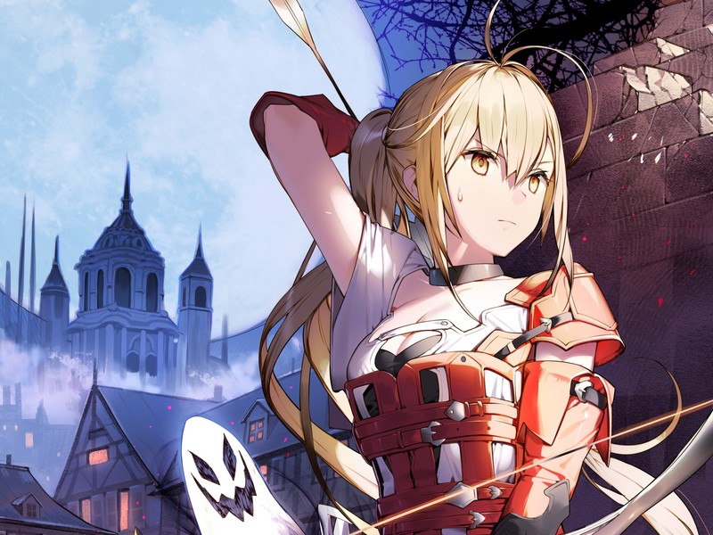 anime, anime girls, archer, blonde