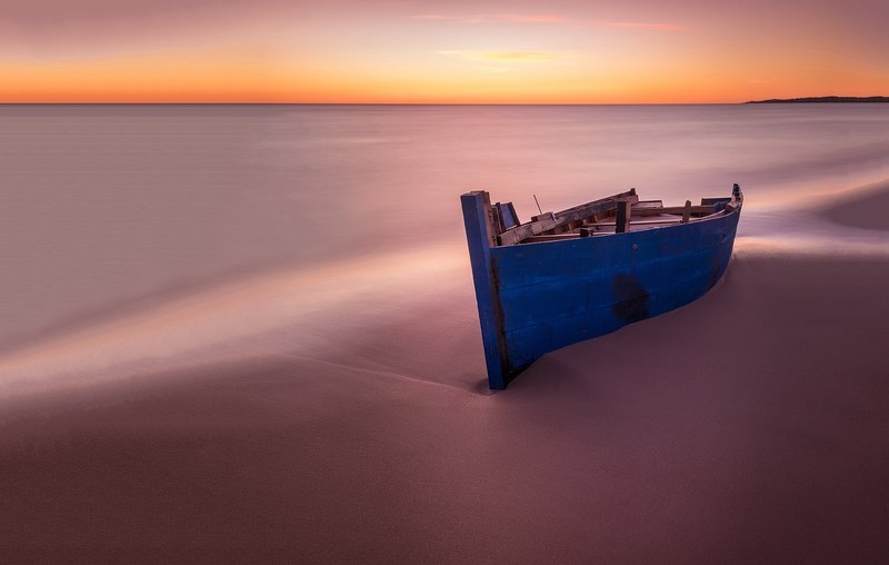 coast, boat, sea, blue, vehicle, outdoors