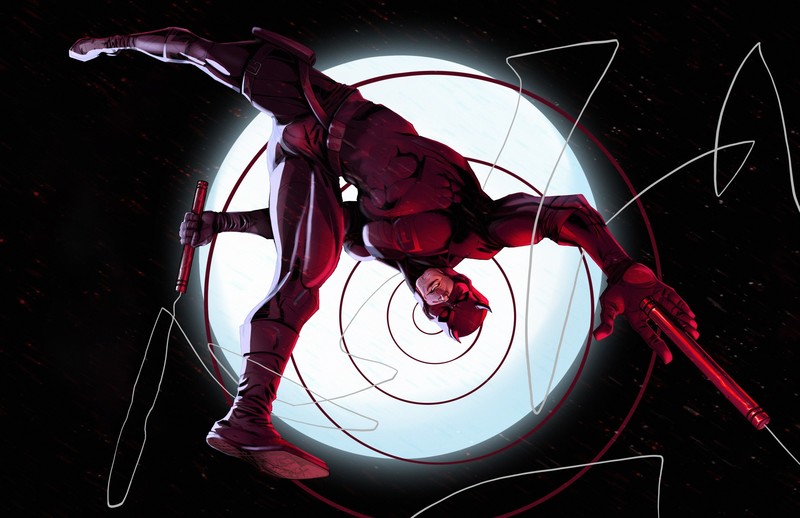 superhero, Daredevil, artwork, comic art, Marvel Comics