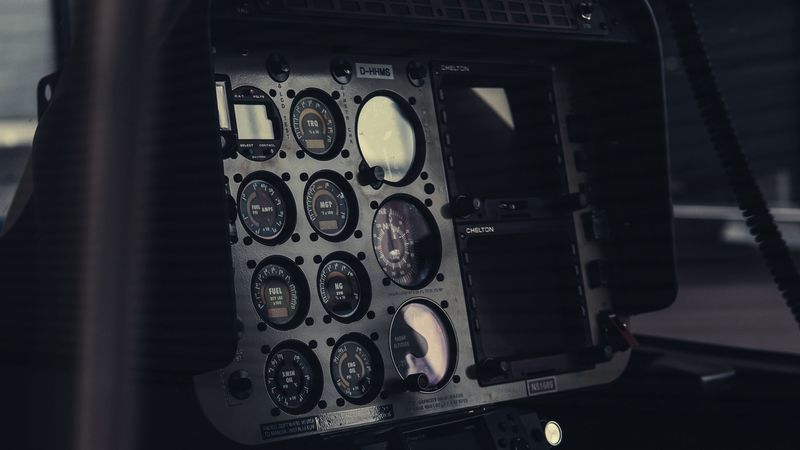 cockpit, instrumentation, control, equipment, 4k