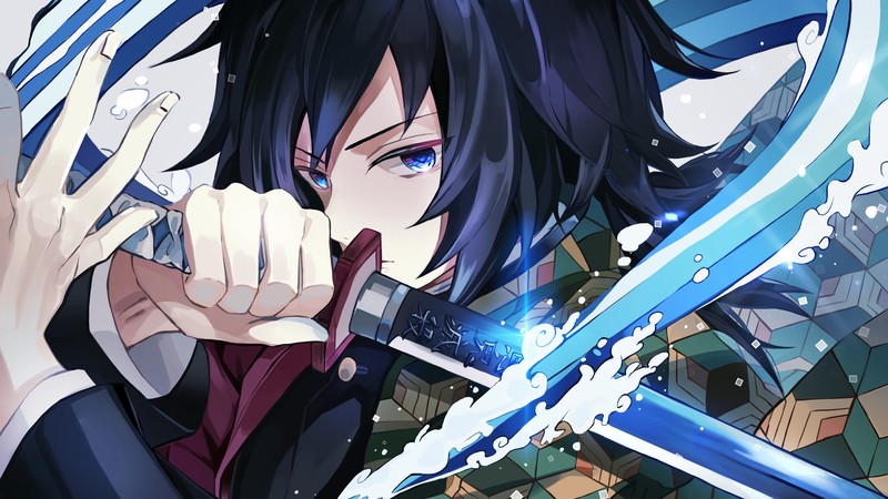Kimetsu no Yaiba, anime, Giyu Tomioka (Kimetsu no Yaiba)