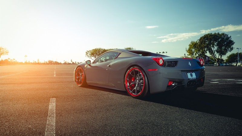 car, Ferrari, road, sky