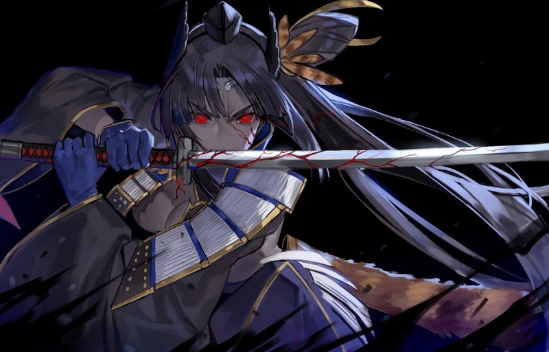 FGO, katana, anime girls, samurai