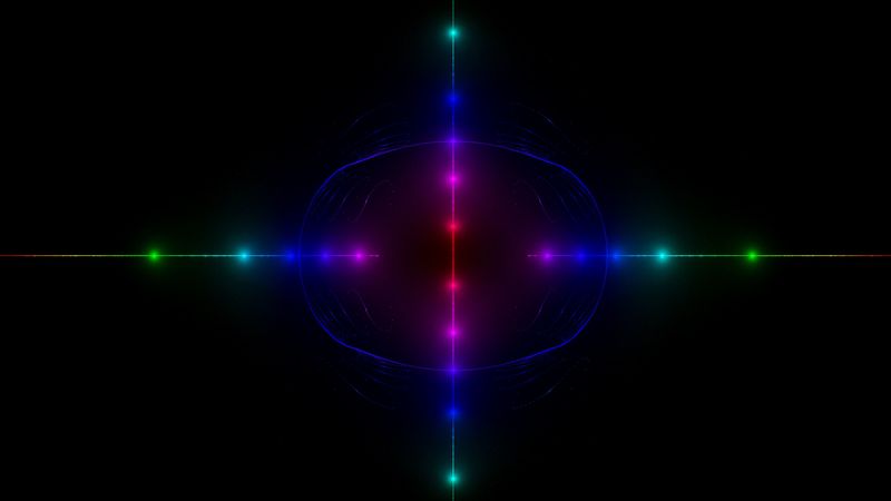 lines, glow, multicolored, dark, 4k