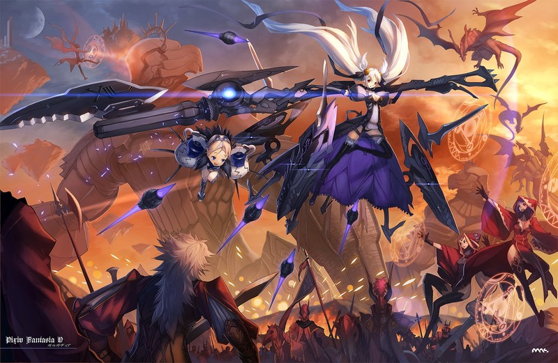 Pixiv Fantasia, Pixiv Fantasia V, anime, anime girls