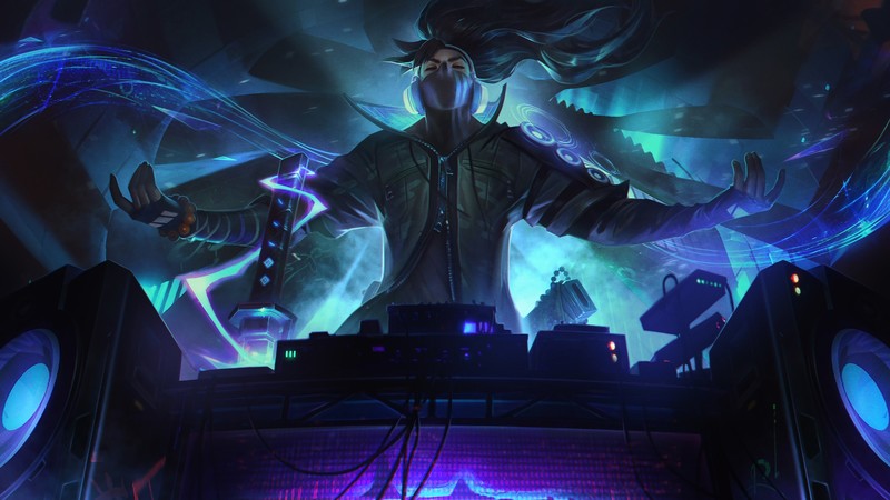 Yasuo, Yasuo (League of Legends), music, League of Legends, Riot Games, DJ, kda, blue