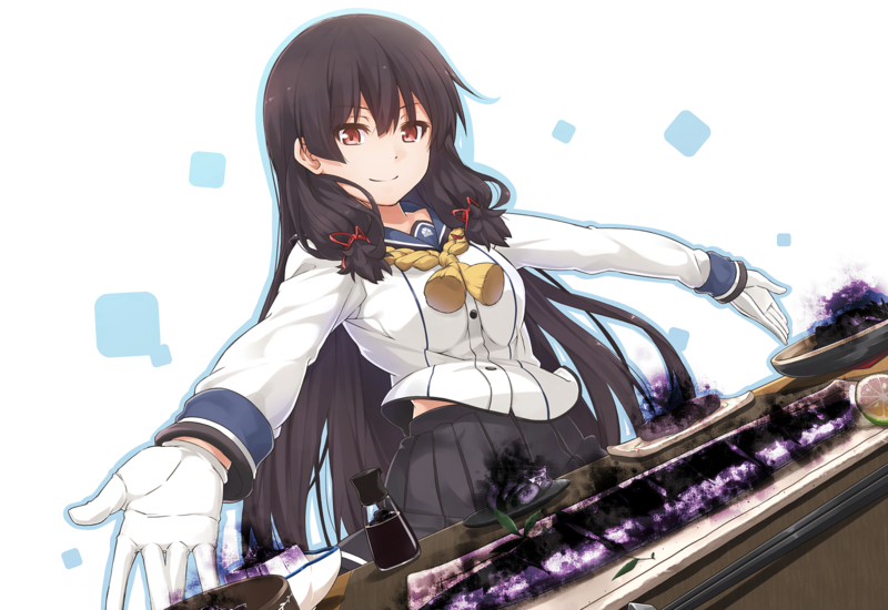 dark hair, gloves, Kantai Collection, Isokaze (KanColle)