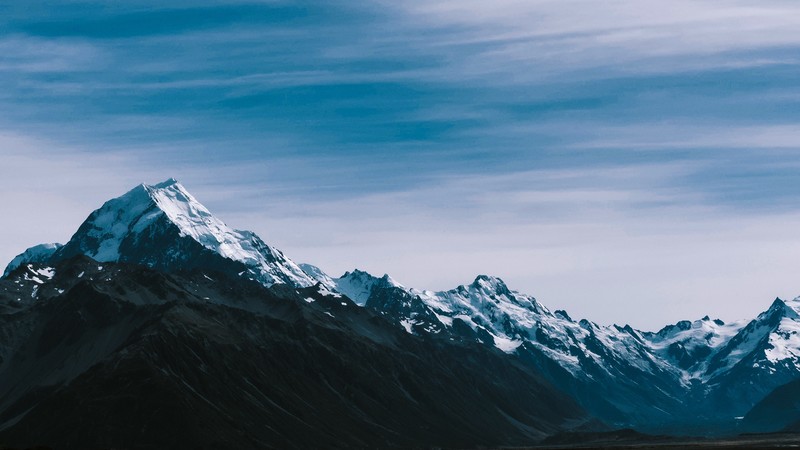 rocks, hills, sky, clouds, nature, snow, landscape, mountains