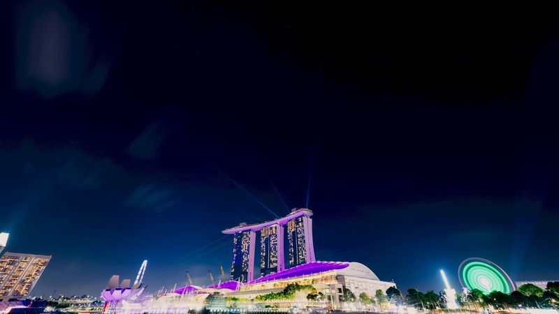 night city, city lights, architecture, lights, skyline, night, 4k
