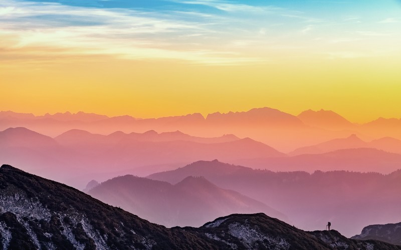 mountains, rocks, hills, rock climbing, sky, clouds, nature, landscape