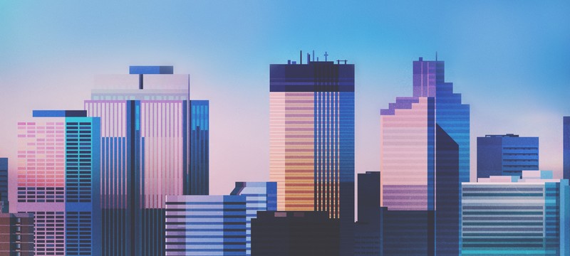 city, cityscape, illustration, artwork, skyline, digital art