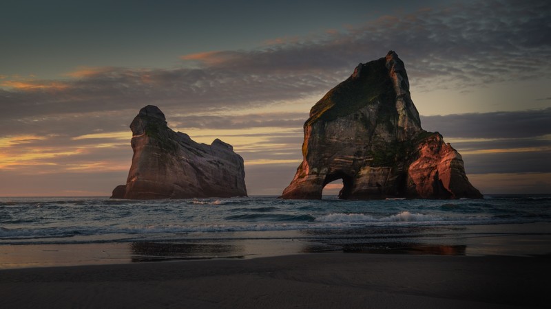 water, sea, waves, rocks, nature, landscape, clouds, sky, sand, wet