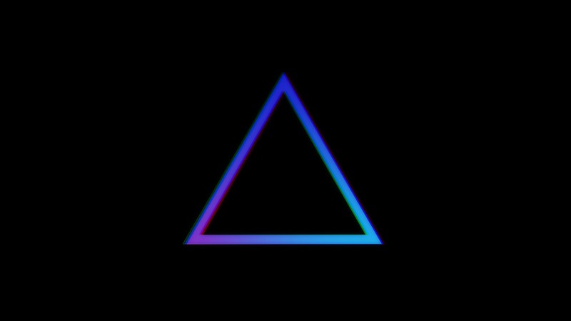 abstract, triangle, black, dark, blue