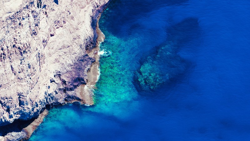 water, blue, rock, nature