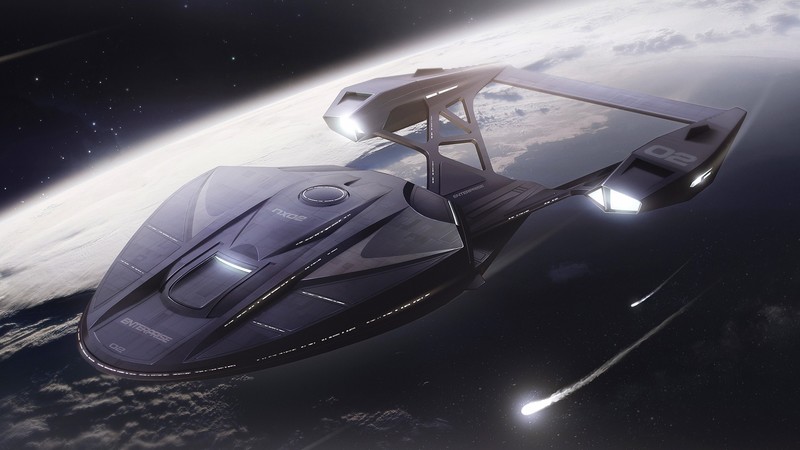 Star Trek, vehicle, science fiction, digital art, spaceship