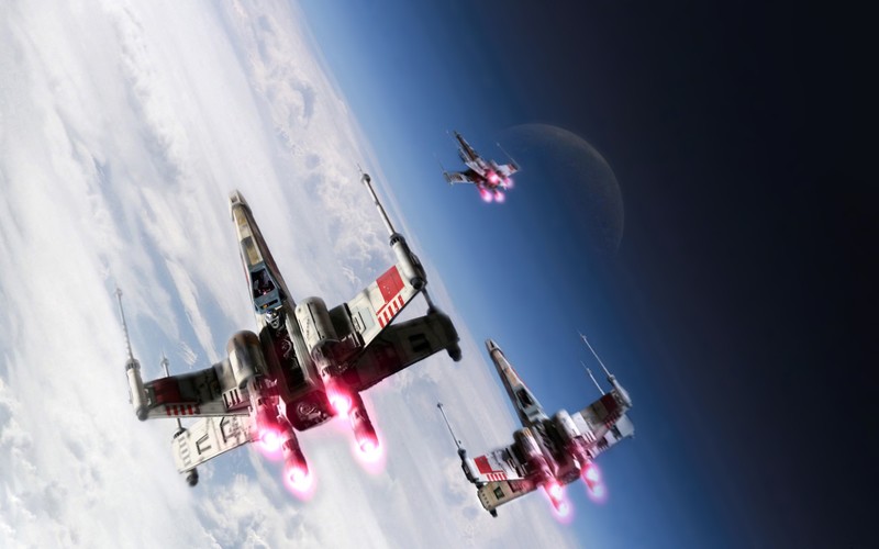 flying, Star Wars, X-wing, science fiction, Star Wars Ships