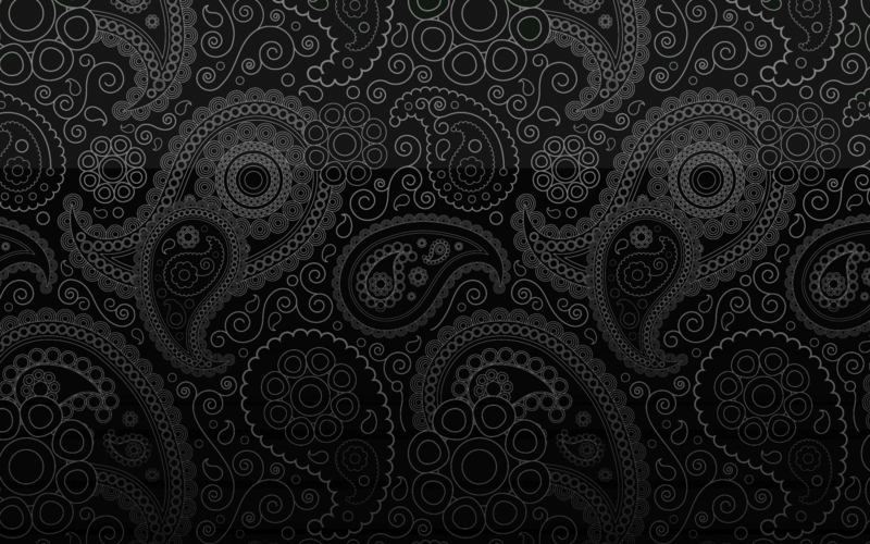 Paisley, monochrome, digital art, texture, pattern