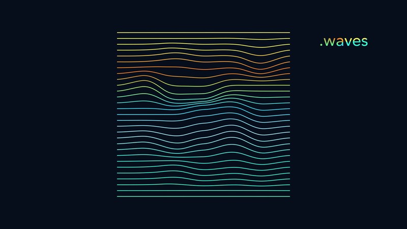 abstract, waves, colorful, stripes, blue, notes