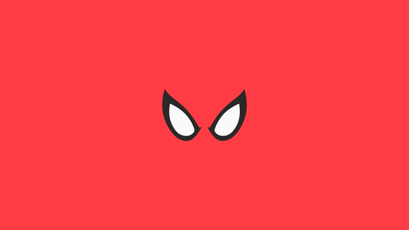 minimalism, superhero, Marvel Cinematic Universe, Spider-Man, frontal view