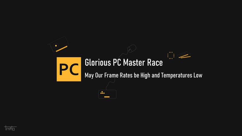 PCMR, dark, minimalism, vector