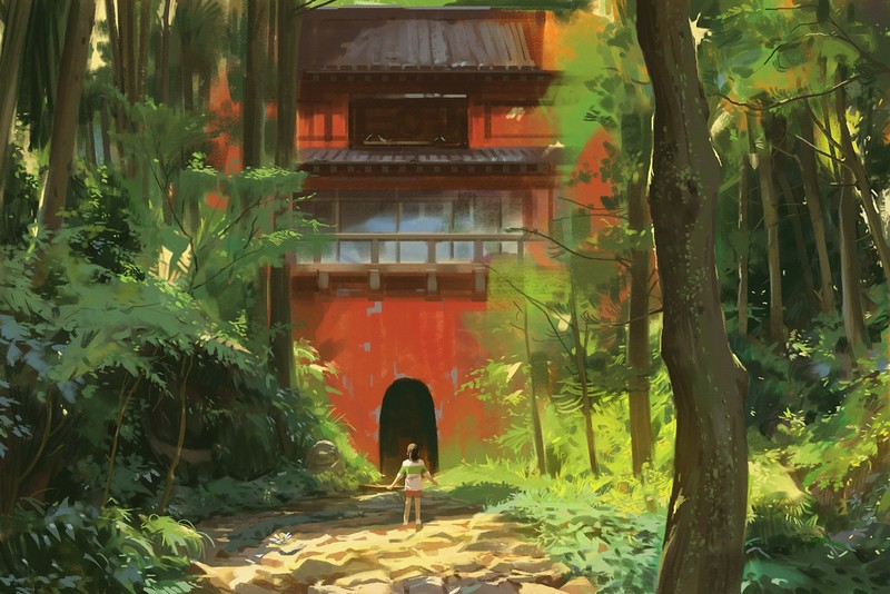 anime, anime girls, digital art, artwork, 2D, Spirited Away, Studio Ghibli, Atey Ghailan