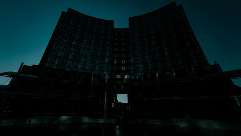 building, dark, architecture, city, 4k