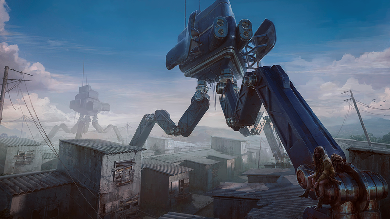 concept art, apocalyptic, science fiction, artwork