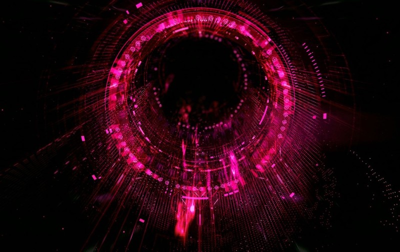 circle, darkhole, abstract, digital, digital art