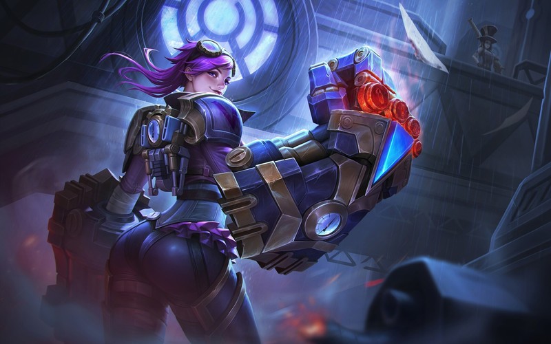 League of Legends, PC gaming, fantasy girl, video game girls, artwork, Vi (League of Legends), Caitlyn (League of Legends)