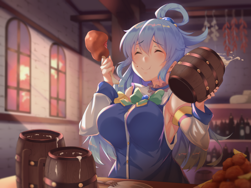 anime, anime girls, digital art, artwork, 2D, Aqua (KonoSuba), Kono Subarashii Sekai ni Shukufuku wo!