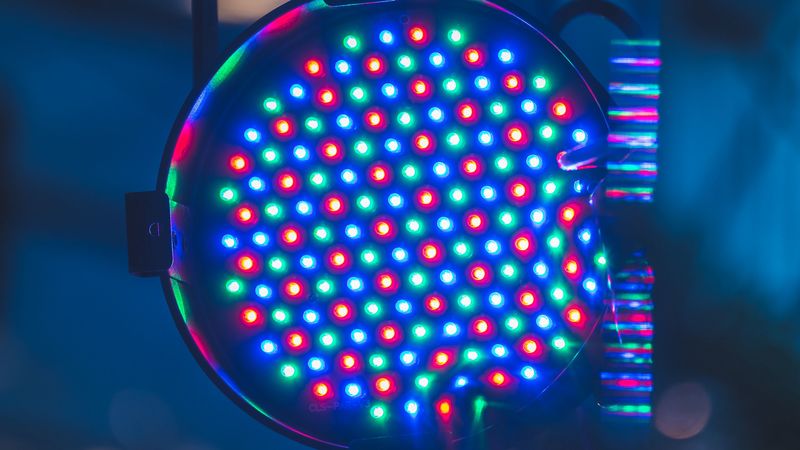 spotlight, light show, rgb, color, 4k