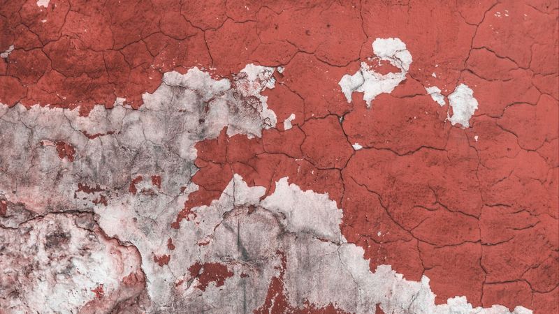 paint, shabby, wall, spots, roughness, 4k