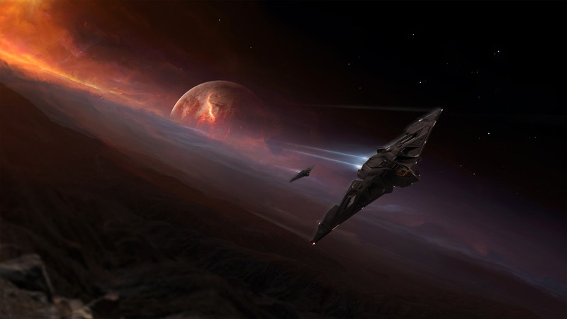 game art, Star Citizen, 4K, space, Aegis Dynamics, Eclipse (Aegis Dynamics)